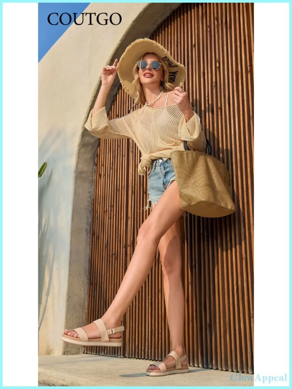 Women's Arch Support Adjustable Strap Platform Sandals Faux Leather